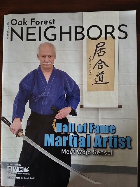Sensei Wojo in Oak Forest Magazine